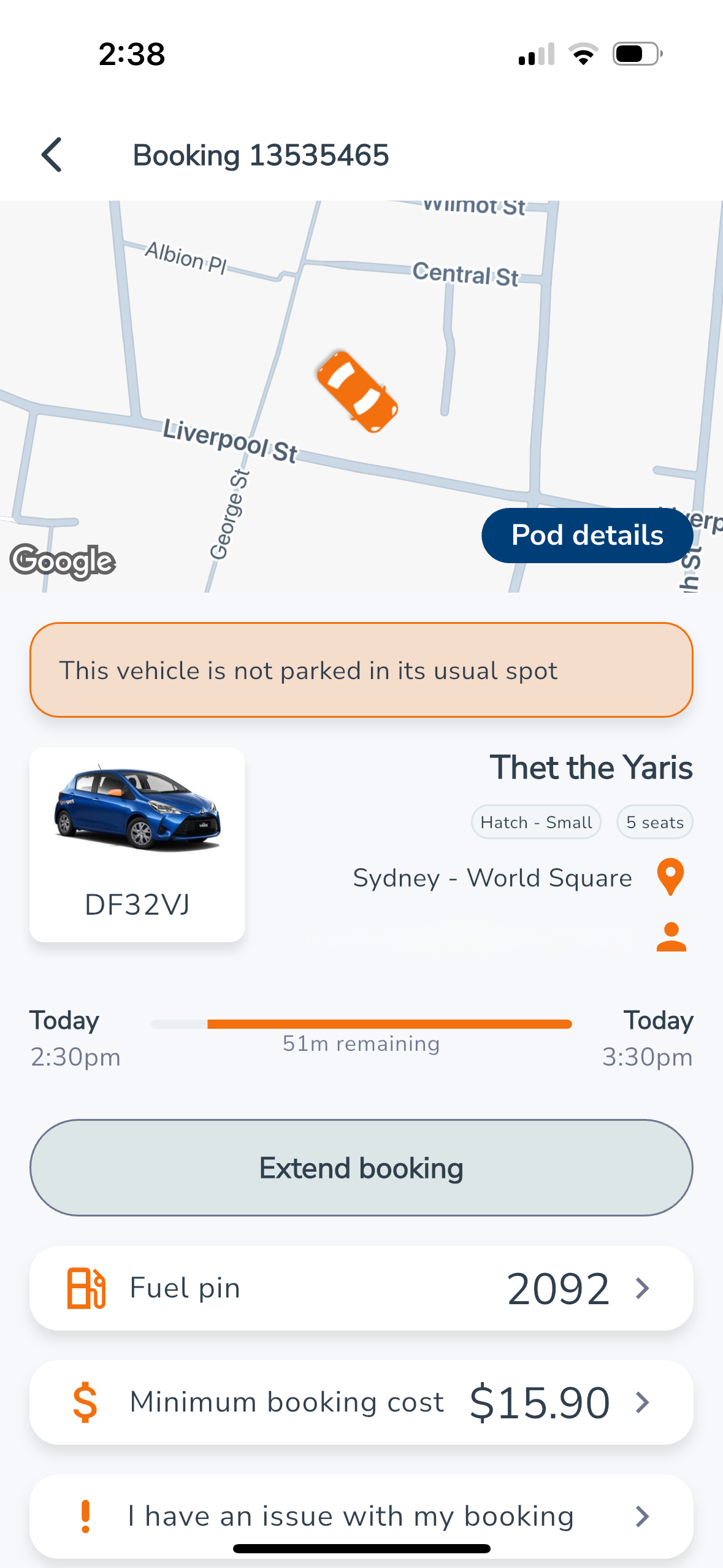 i cant find my vehicle