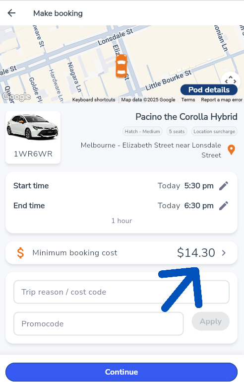 location surcharges in the city of melbourne